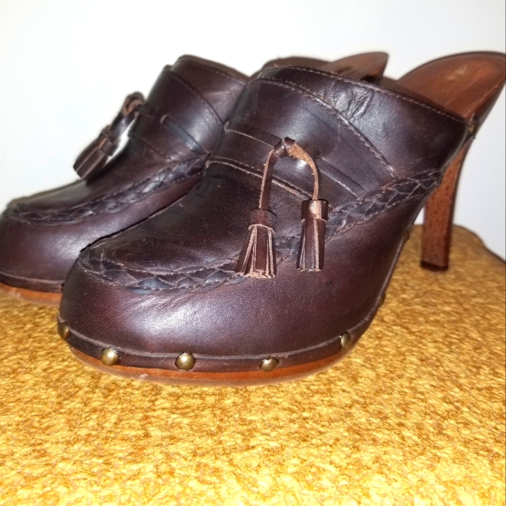 Michael Kors Wooden Mules